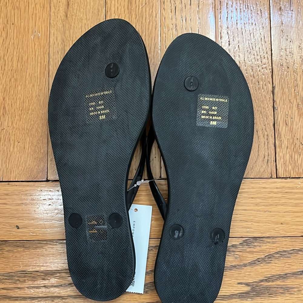 Tory Burch Black Chelsea Flip Flop nwt size 8 - Picture 6 of 7